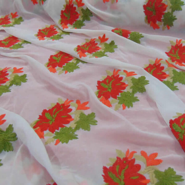 Gasa bordada flor